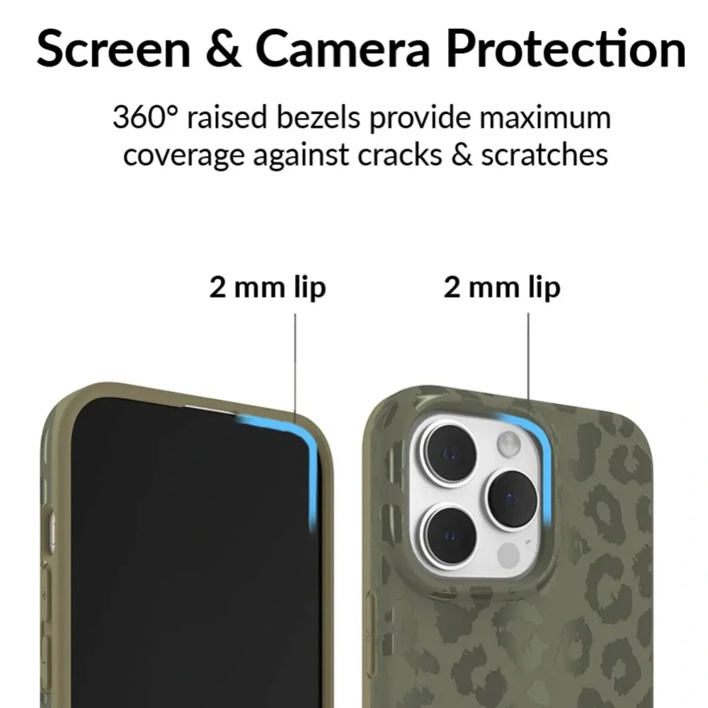 Velvet Caviar Olive Leopard Print iPhone Case - Matte Olive